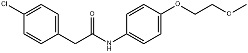 2-(4-chlorophenyl)-N-[4-(2-methoxyethoxy)phenyl]acetamide Struktur