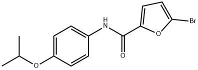 5-bromo-N-(4-isopropoxyphenyl)-2-furamide Struktur