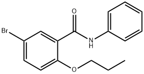 5-bromo-N-phenyl-2-propoxybenzamide Struktur