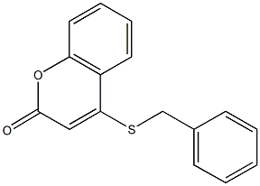 4-(benzylsulfanyl)-2H-chromen-2-one Struktur