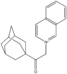 2-[2-(1-adamantyl)-2-oxoethyl]isoquinolinium Struktur