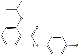 N-(4-fluorophenyl)-2-isopropoxybenzamide Struktur