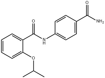 N-[4-(aminocarbonyl)phenyl]-2-isopropoxybenzamide Struktur