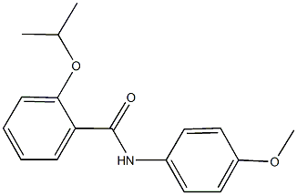 2-isopropoxy-N-(4-methoxyphenyl)benzamide Struktur