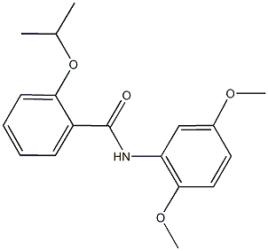 N-(2,5-dimethoxyphenyl)-2-isopropoxybenzamide Struktur