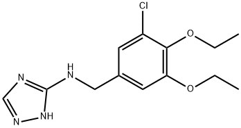 N-(3-chloro-4,5-diethoxybenzyl)-N-(1H-1,2,4-triazol-3-yl)amine Struktur