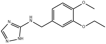 N-(3-ethoxy-4-methoxybenzyl)-N-(1H-1,2,4-triazol-3-yl)amine Struktur