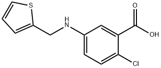 2-chloro-5-[(2-thienylmethyl)amino]benzoic acid Struktur