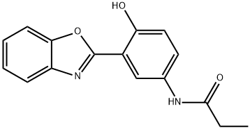 N-[3-(1,3-benzoxazol-2-yl)-4-hydroxyphenyl]propanamide Struktur