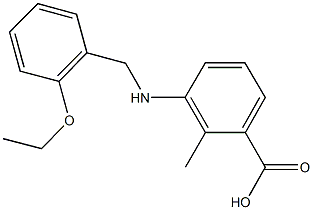 3-[(2-ethoxybenzyl)amino]-2-methylbenzoic acid Struktur