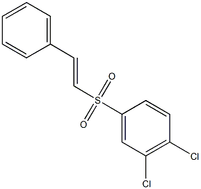 3,4-dichlorophenyl 2-phenylvinyl sulfone Struktur