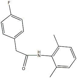 N-(2,6-dimethylphenyl)-2-(4-fluorophenyl)acetamide Struktur