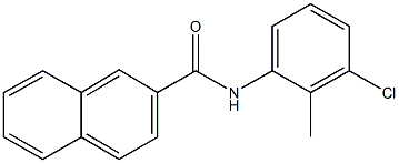 N-(3-chloro-2-methylphenyl)-2-naphthamide Struktur