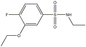 3-ethoxy-N-ethyl-4-fluorobenzenesulfonamide Struktur