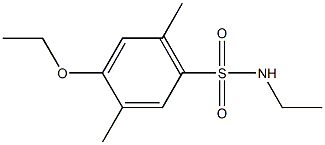 4-ethoxy-N-ethyl-2,5-dimethylbenzenesulfonamide Struktur