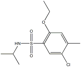 5-chloro-2-ethoxy-N-isopropyl-4-methylbenzenesulfonamide Struktur