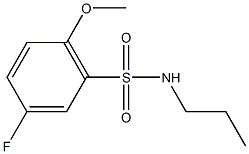 5-fluoro-2-methoxy-N-propylbenzenesulfonamide Struktur