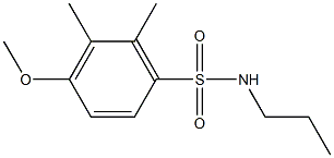 4-methoxy-2,3-dimethyl-N-propylbenzenesulfonamide Struktur