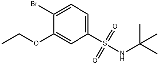 4-bromo-N-(tert-butyl)-3-ethoxybenzenesulfonamide Struktur