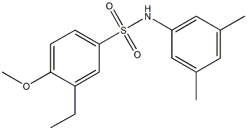 N-(3,5-dimethylphenyl)-3-ethyl-4-methoxybenzenesulfonamide Struktur