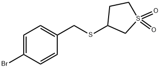 4-bromobenzyl 1,1-dioxidotetrahydro-3-thienyl sulfide Struktur