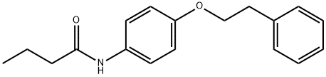 N-[4-(2-phenylethoxy)phenyl]butanamide Struktur