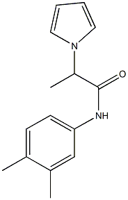 N-(3,4-dimethylphenyl)-2-(1H-pyrrol-1-yl)propanamide Struktur