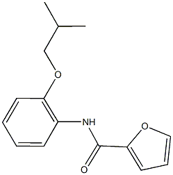 N-(2-isobutoxyphenyl)-2-furamide Struktur