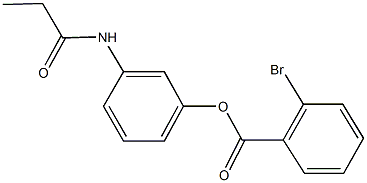 3-(propionylamino)phenyl 2-bromobenzoate Struktur