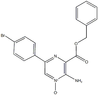 benzyl 3-amino-6-(4-bromophenyl)pyrazine-2-carboxylate 4-oxide Struktur