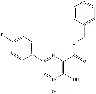 benzyl 3-amino-6-(4-fluorophenyl)pyrazine-2-carboxylate 4-oxide Struktur