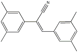 2,3-bis(3,5-dimethylphenyl)acrylonitrile Struktur