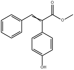 methyl 2-(4-hydroxyphenyl)-3-phenylacrylate Struktur