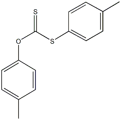 O,S-bis(4-methylphenyl) dithiocarbonate Struktur