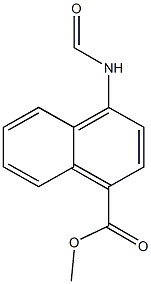 methyl 4-(formylamino)-1-naphthoate Struktur