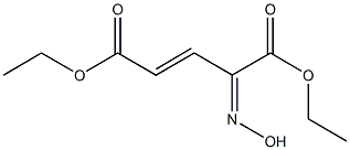 diethyl 4-(hydroxyimino)-2-pentenedioate Struktur