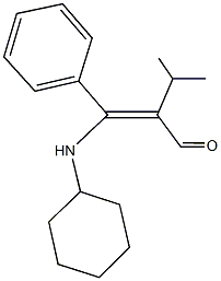 3-(cyclohexylamino)-2-isopropyl-3-phenylacrylaldehyde Struktur