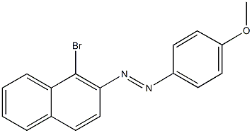 4-[(1-bromo-2-naphthyl)diazenyl]phenyl methyl ether Struktur