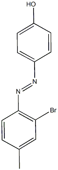 4-[(2-bromo-4-methylphenyl)diazenyl]phenol Struktur