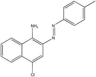 4-chloro-2-[(4-methylphenyl)diazenyl]-1-naphthylamine Struktur