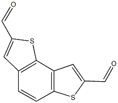 thieno[2,3-e][1]benzothiophene-2,7-dicarbaldehyde Struktur