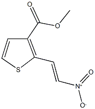 methyl 2-{2-nitrovinyl}-3-thiophenecarboxylate Struktur