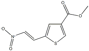 methyl 5-{2-nitrovinyl}-3-thiophenecarboxylate Struktur