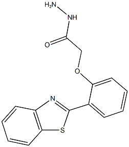 2-[2-(1,3-benzothiazol-2-yl)phenoxy]acetohydrazide Struktur