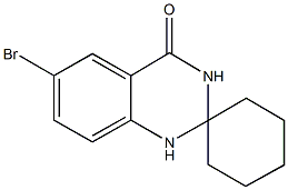 6'-bromo-2',3'-dihydrospiro[cyclohexane-1,2'-quinazoline]-4'(1'H)-one Struktur