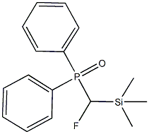 fluoro(trimethylsilyl)methyl(diphenyl)phosphine oxide Struktur