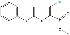 methyl 3-chlorothieno[2,3-b][1]benzothiophene-2-carboxylate Struktur