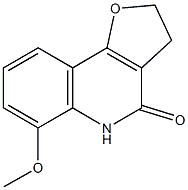 6-methoxy-3,5-dihydrofuro[3,2-c]quinolin-4(2H)-one Struktur