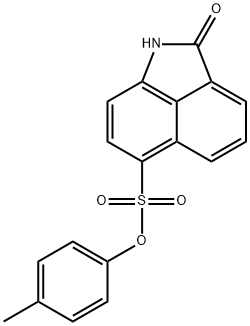 4-methylphenyl 2-oxo-1,2-dihydrobenzo[cd]indole-6-sulfonate Struktur