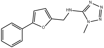 N-(1-methyl-1H-tetraazol-5-yl)-N-[(5-phenyl-2-furyl)methyl]amine Struktur